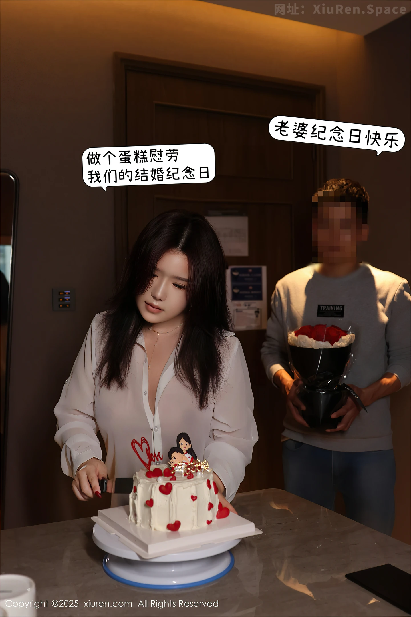 图片[4]-[XiuRen秀人网] VOL.9983 模特小薯条nienie纪念日主题性感白衬衫配超薄黑丝秀美腿诱惑写真106P-秀人网官方网站